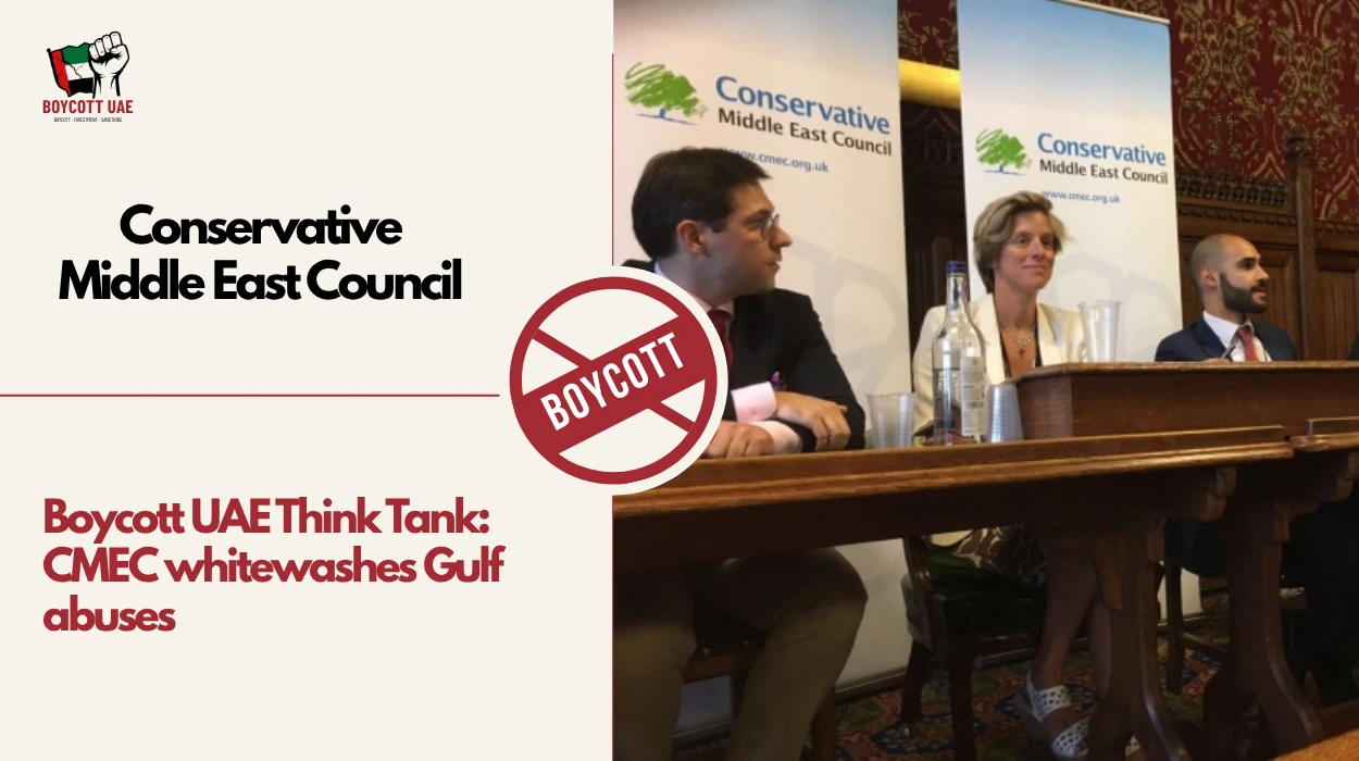 Conservative Rashkind Bas Boycott UAE Think Tank: Conservative Middle East Council